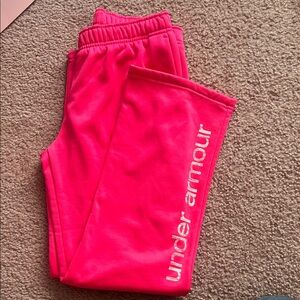 Under Armour Kids Bright Pink Joggers